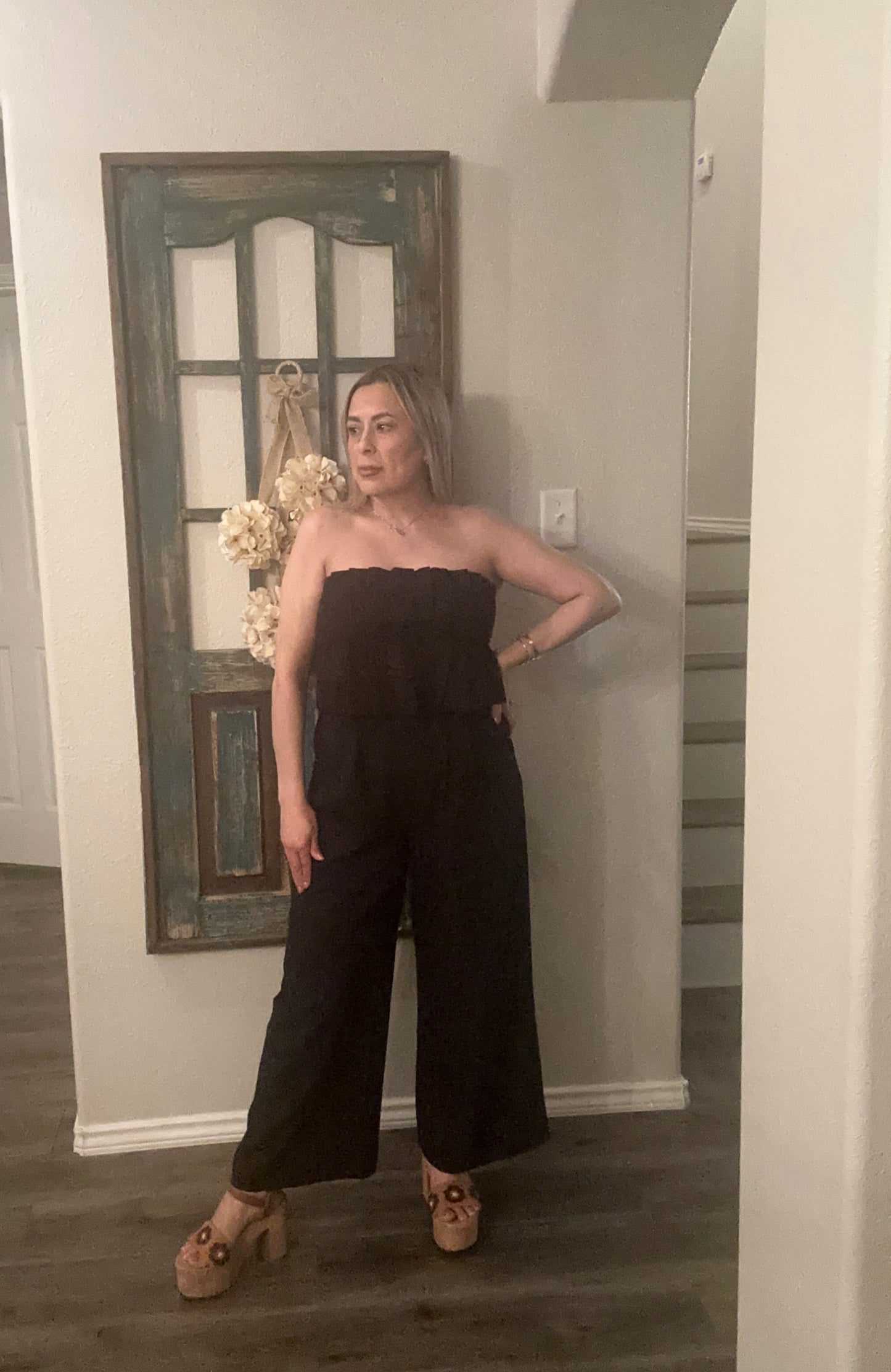 Ruffle Bodice Jumpsuit