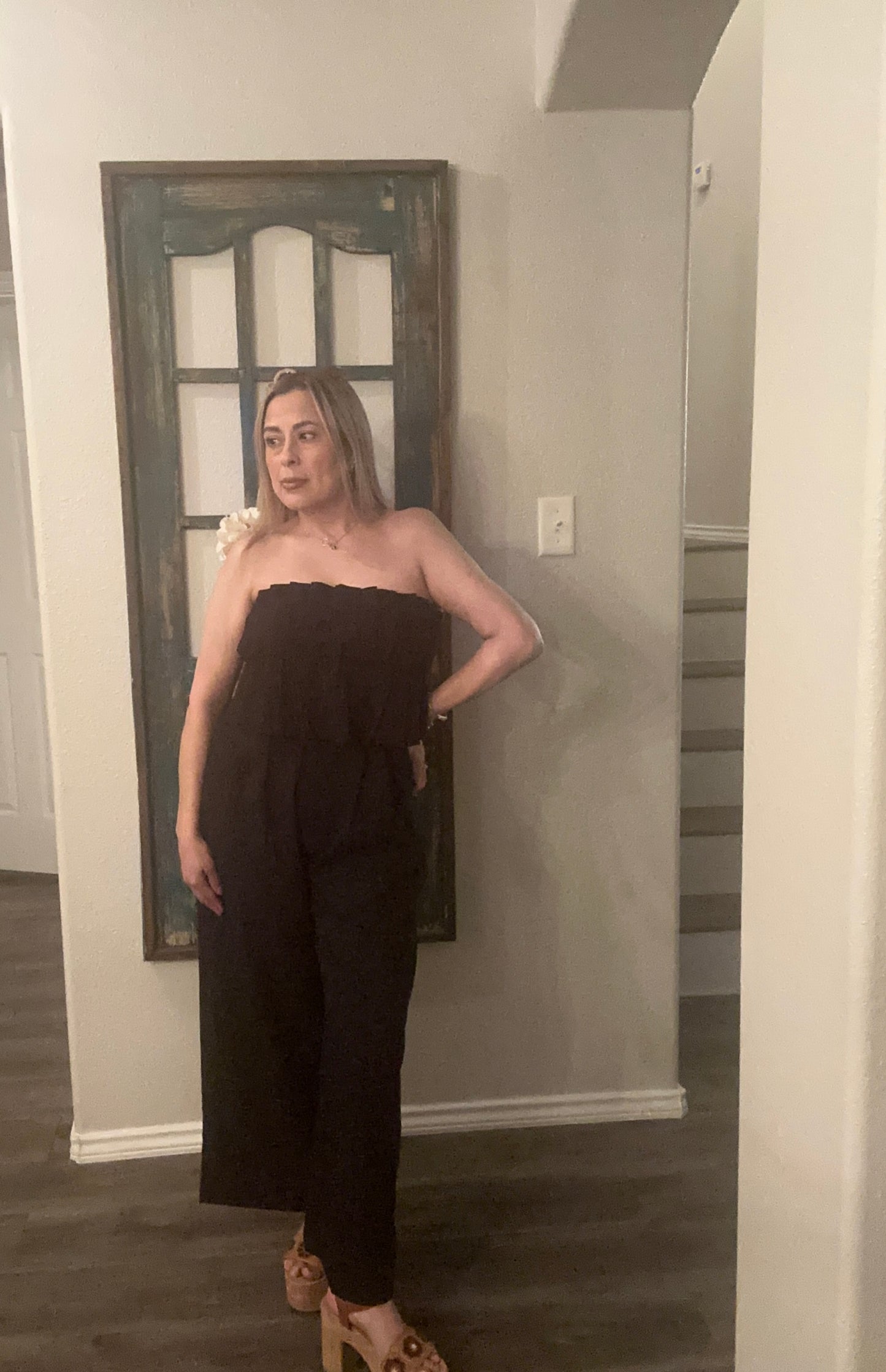 Ruffle Bodice Jumpsuit